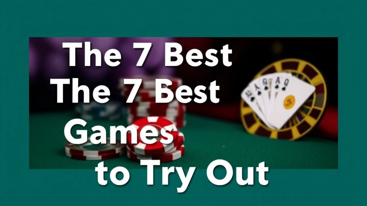 The 7 Best Casino Games to Try Out