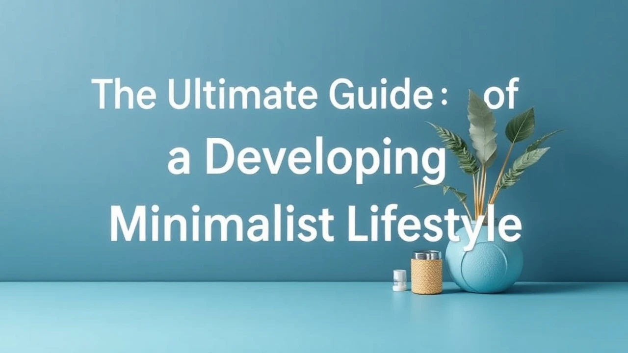 The Ultimate Guide of Developing a Minimalist Lifestyle