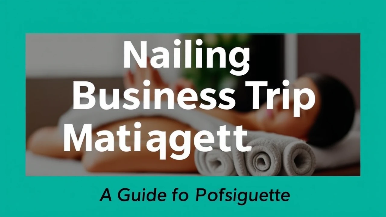 Nailing Business Trip Massage Etiquette: A Guide to Professionals