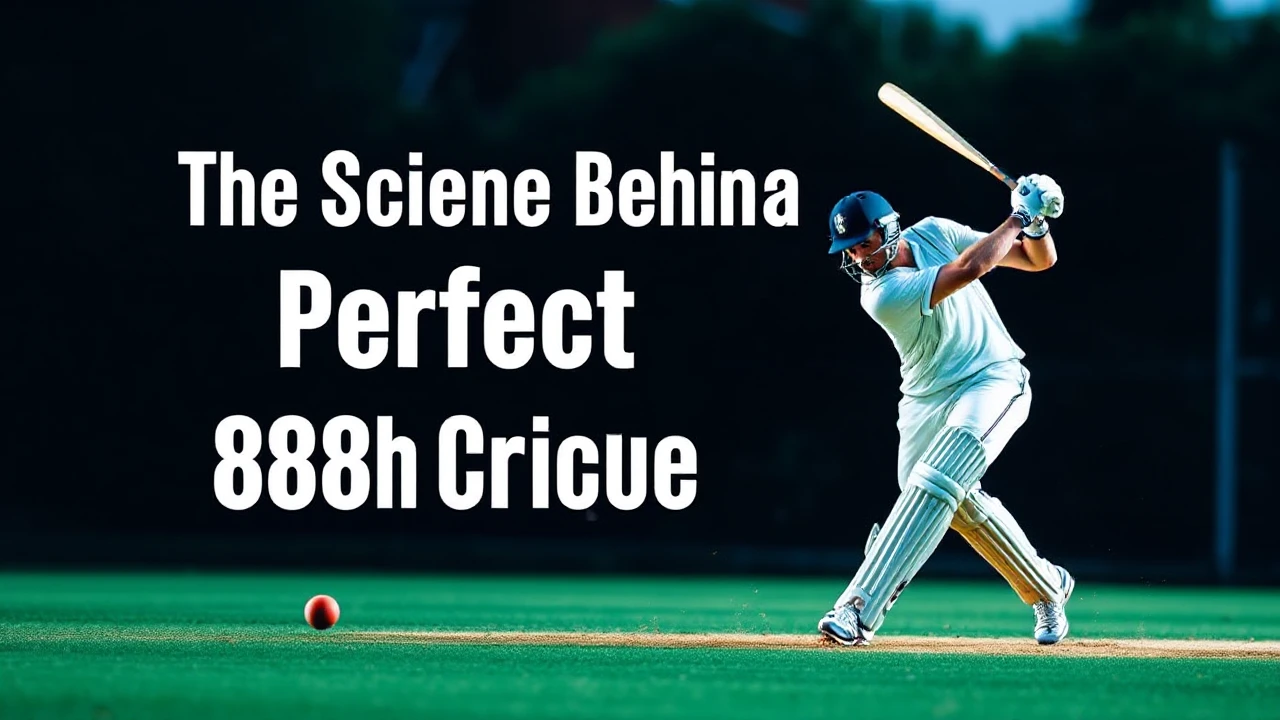 The Science Behind a Perfect 888b Cricket Technique: Everything You Need to Know
