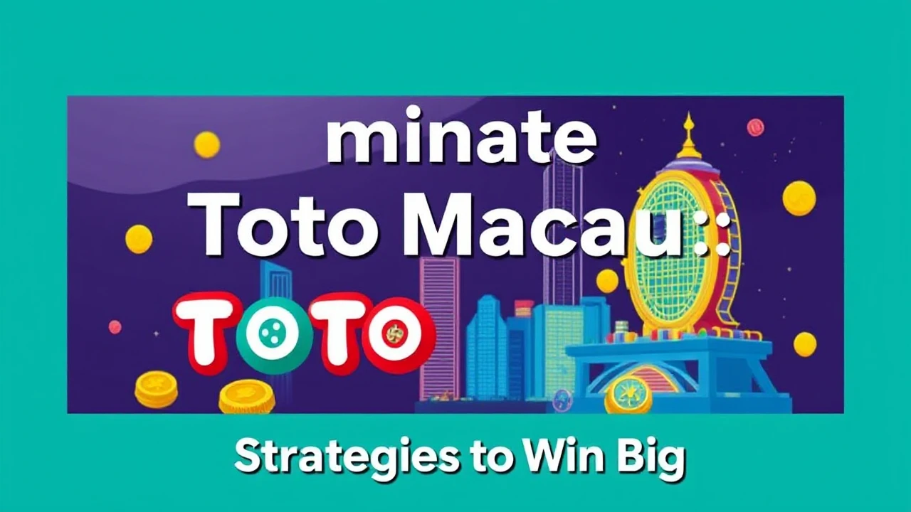 Dominate Toto Macau: Strategies to Win Big