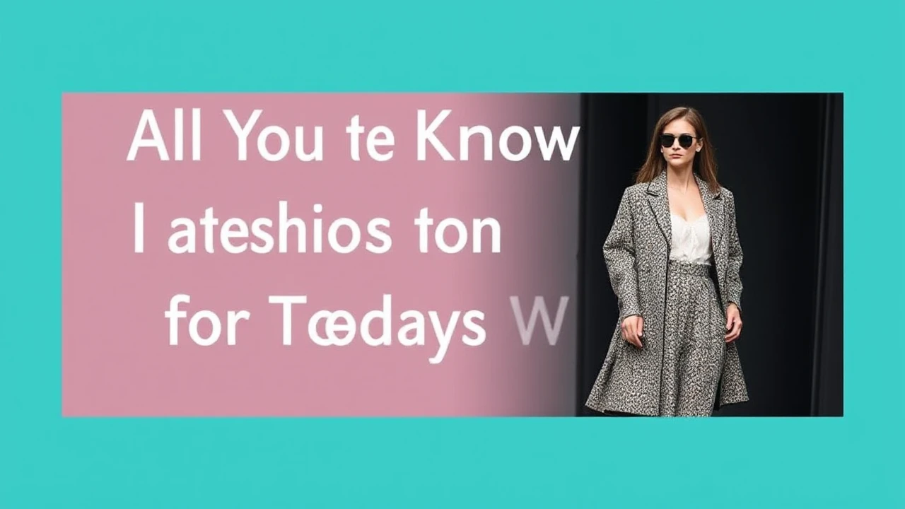 All You Need to Know to Latest Fashion for Today's Woman