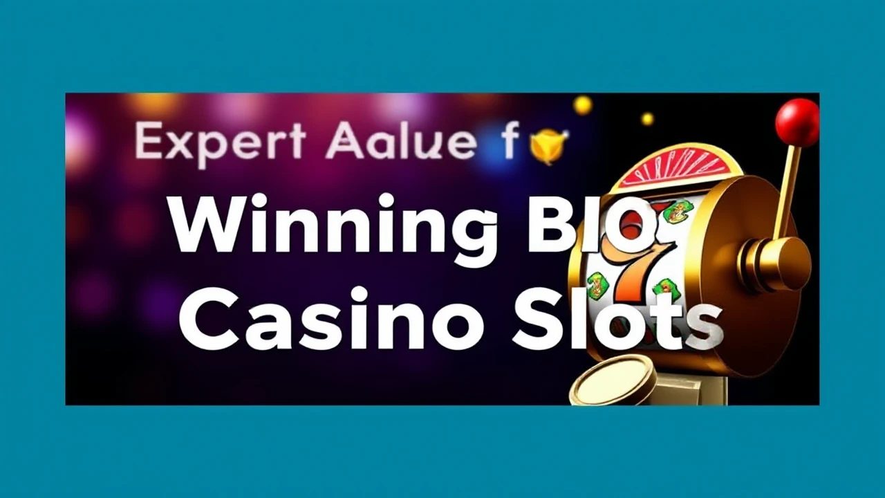 Expert Advice for Winning Big at Casino Slots
