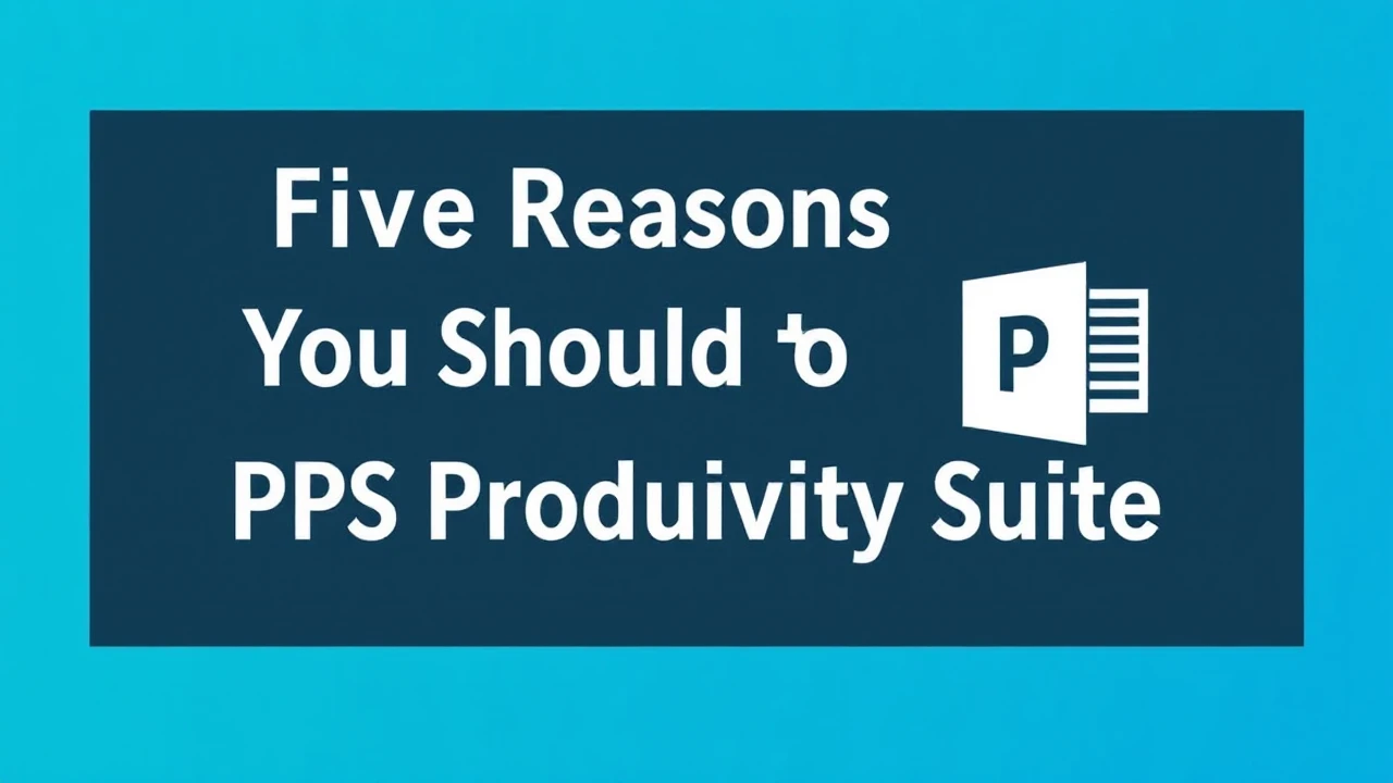 Five Reasons You Should to Convert to WPS Productivity Suite for Your Work