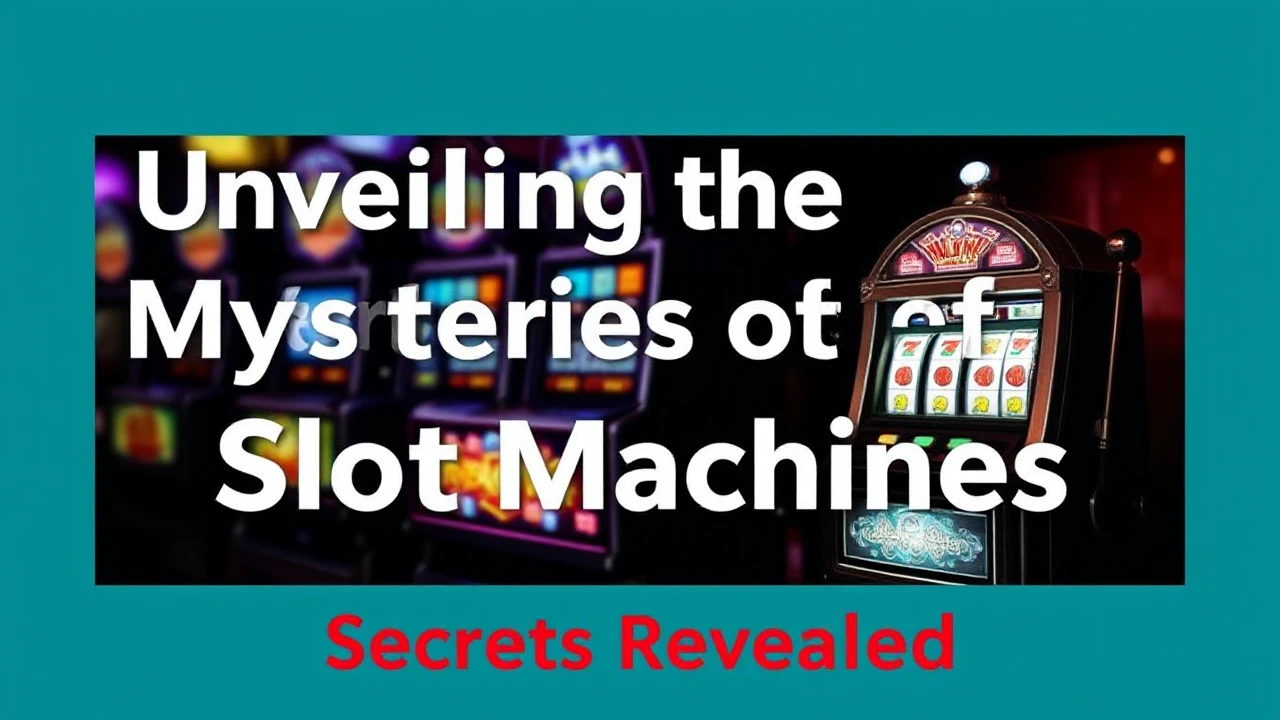 Unveiling the Mysteries of Slot Machines: Secrets Revealed