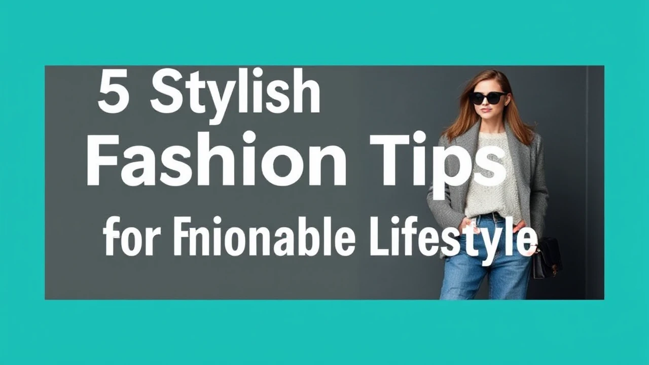 5 Stylish Fashion Tips for a Fashionable Lifestyle