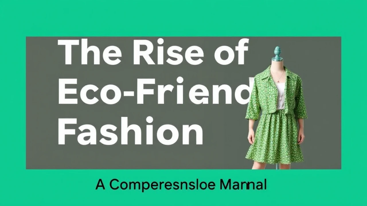 The Rise of Eco-Friendly Fashion: A Comprehensive Manual