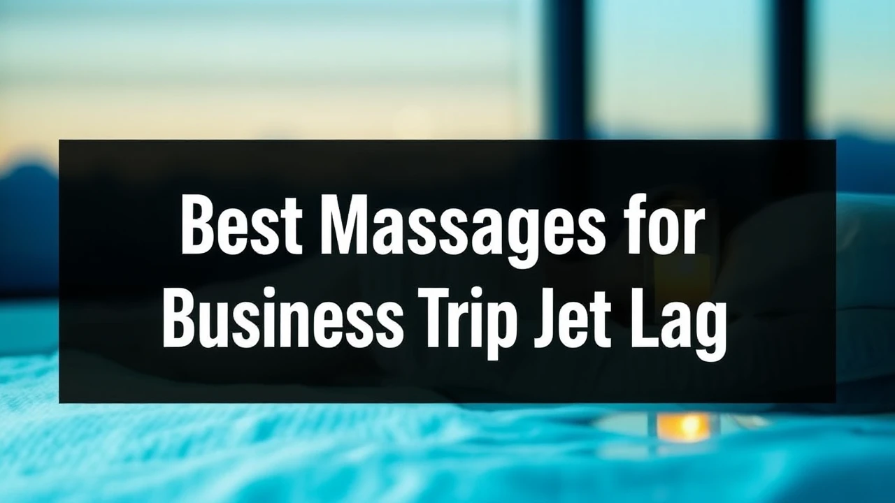 Recharge Your Energy Levels: Best Massages for Business Trip Jet Lag