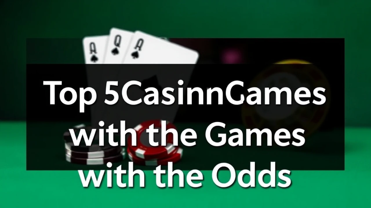 Discovering the Top 5 Casino Games with the Best Odds
