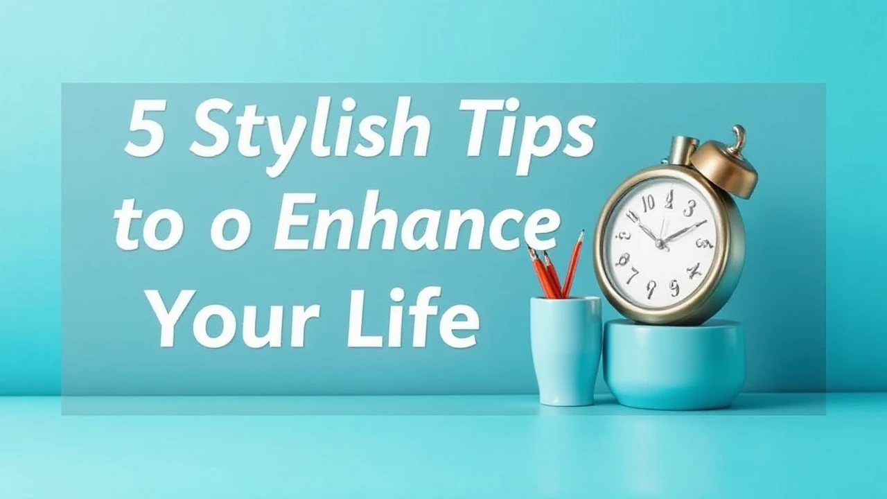 5 Stylish Tips to Enhance Your Lifestyle