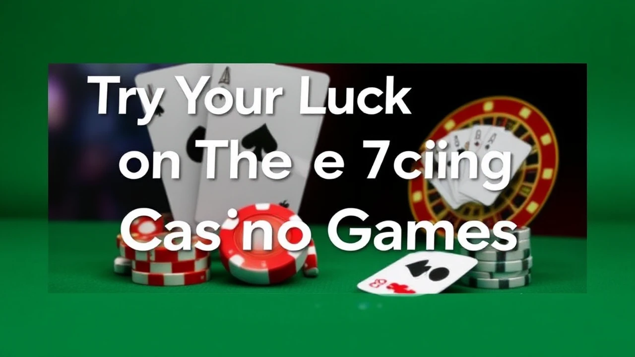 Try Your Luck on These 7 Exciting Casino Games