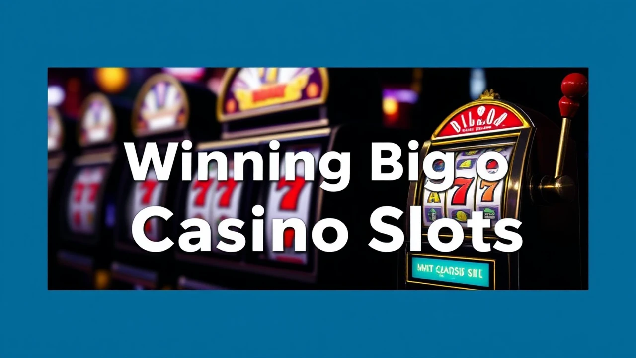 Mastering the Art of Winning Big on Casino Slots