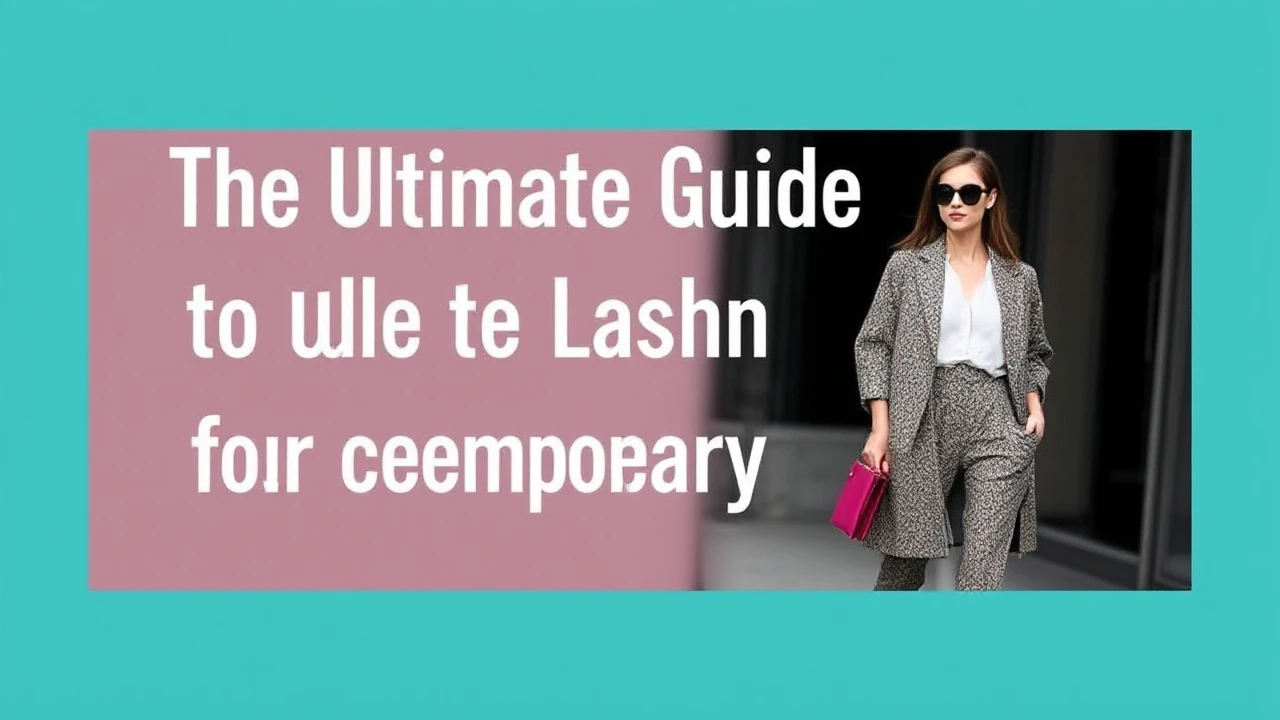 The Ultimate Guide to Latest Fashion for Contemporary Females