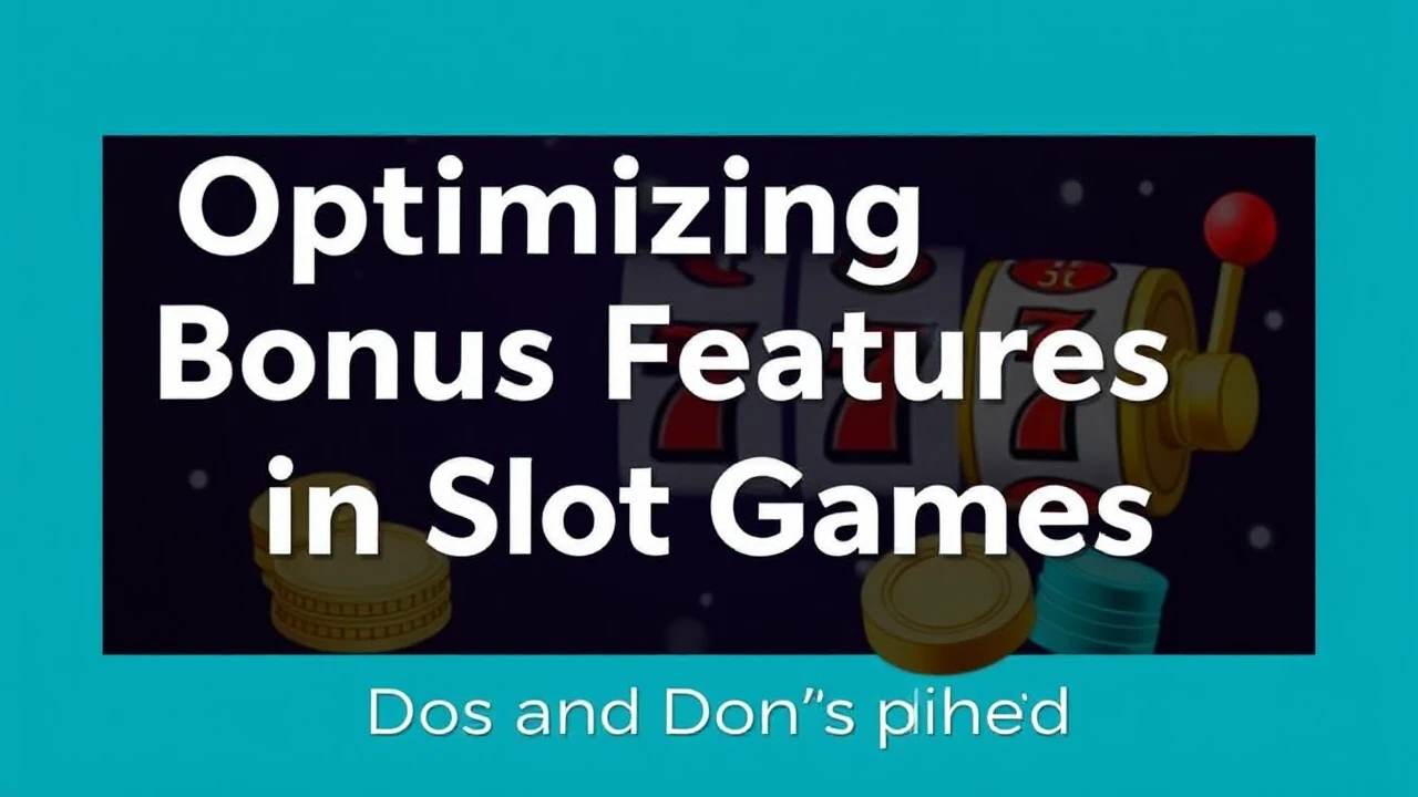 Optimizing Bonus Features in Slot Games: Dos and Don'ts Explained