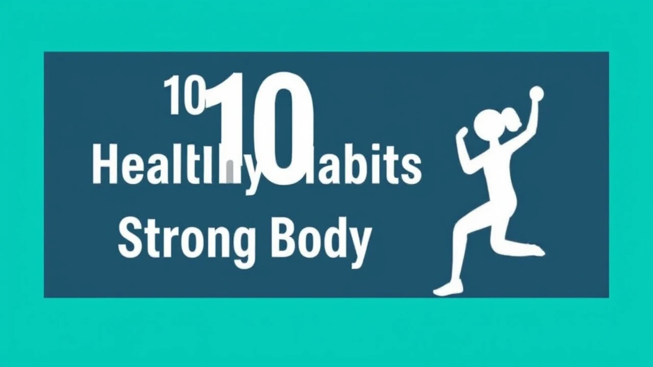 Key 10 Healthy Habits for a Strong Body and Mind