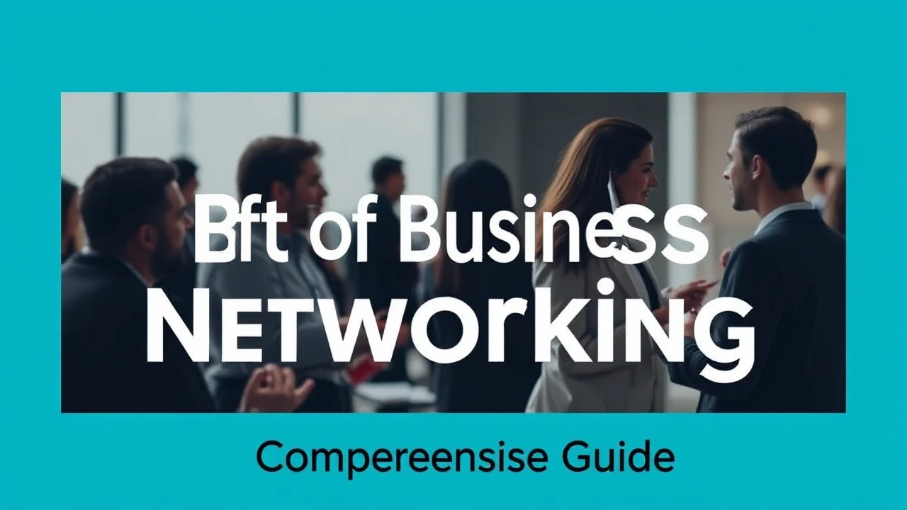 Mastering the Craft of Business Networking: A Comprehensive Guide