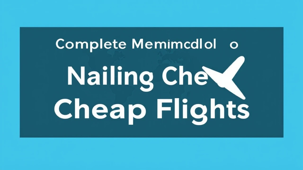 Complete Manual on Scoring Deals: Nailing Cheap Flights