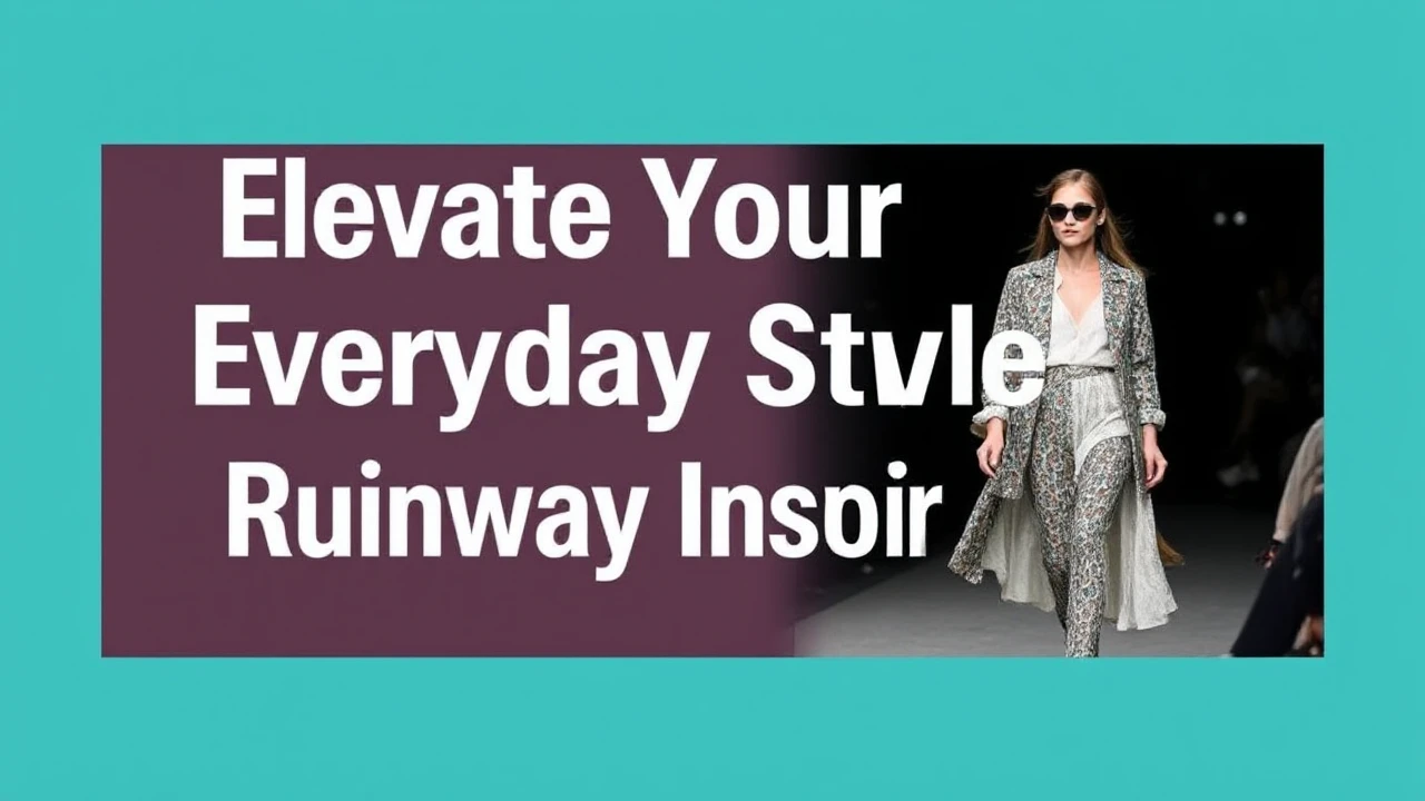 Elevate Your Everyday Style with Runway Inspiration