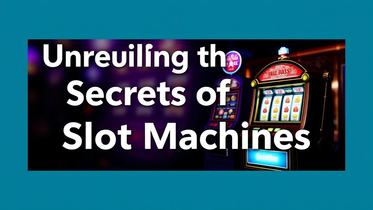 Unveiling the Secrets of Slot Machines: How to Win Big!