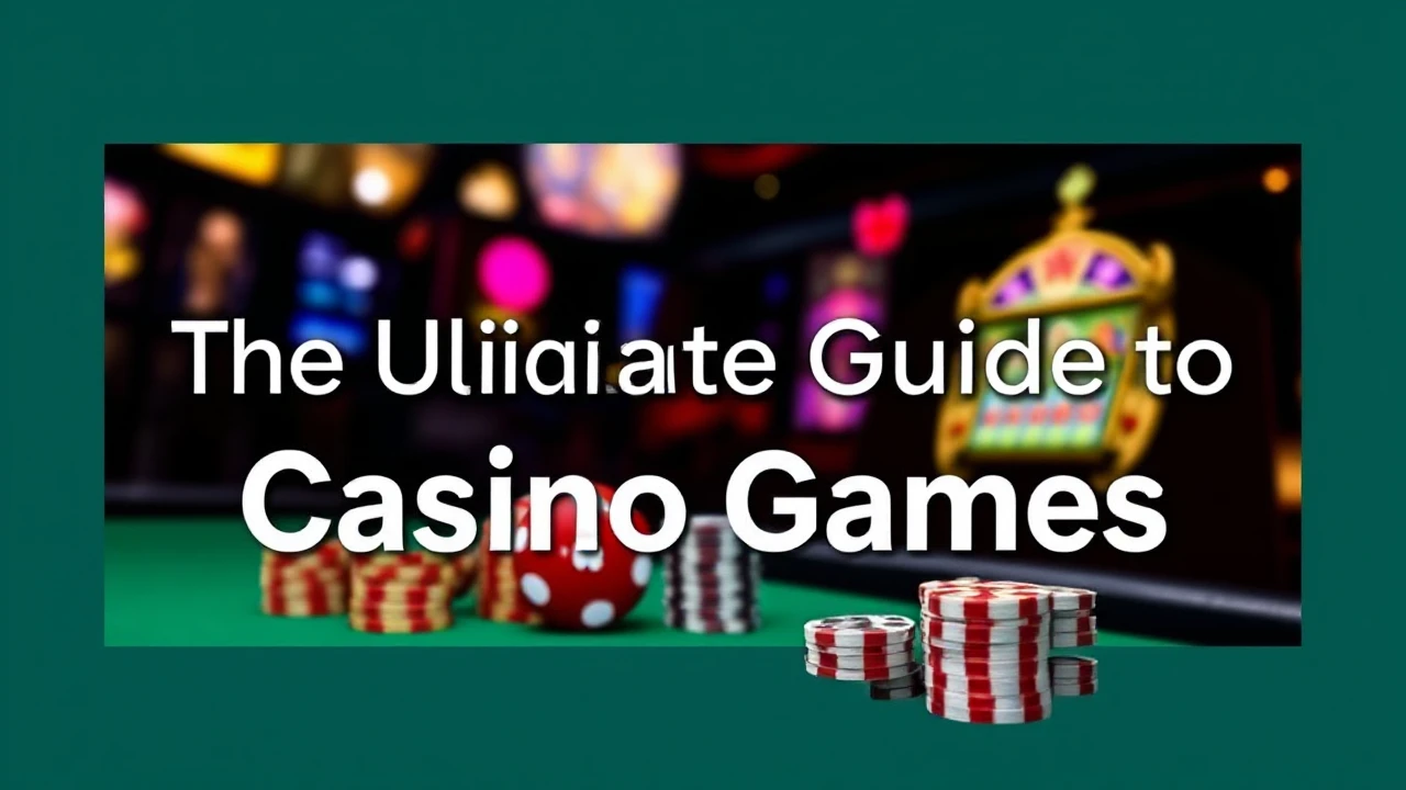 The Ultimate Guide to Casino Games: Exploring Slot Machines and Blackjack Tables
