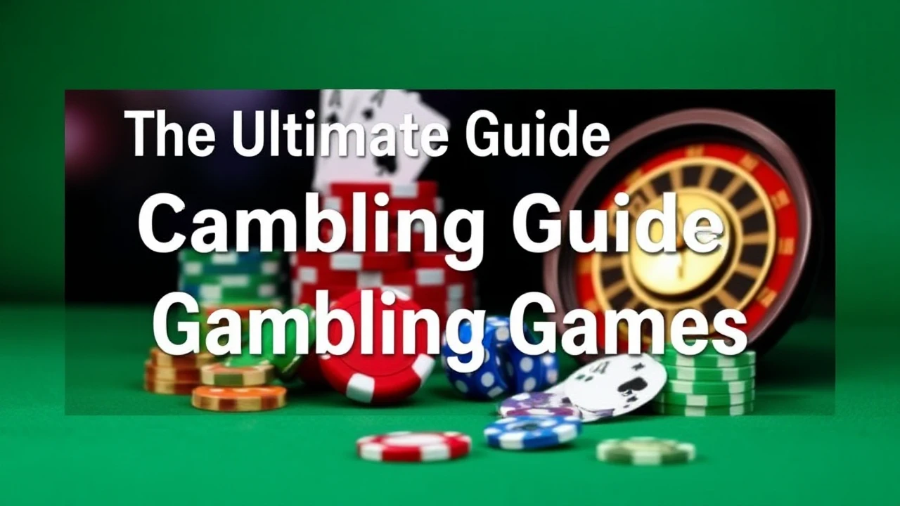 The Ultimate Guide Gambling Games: Techniques and Pointers