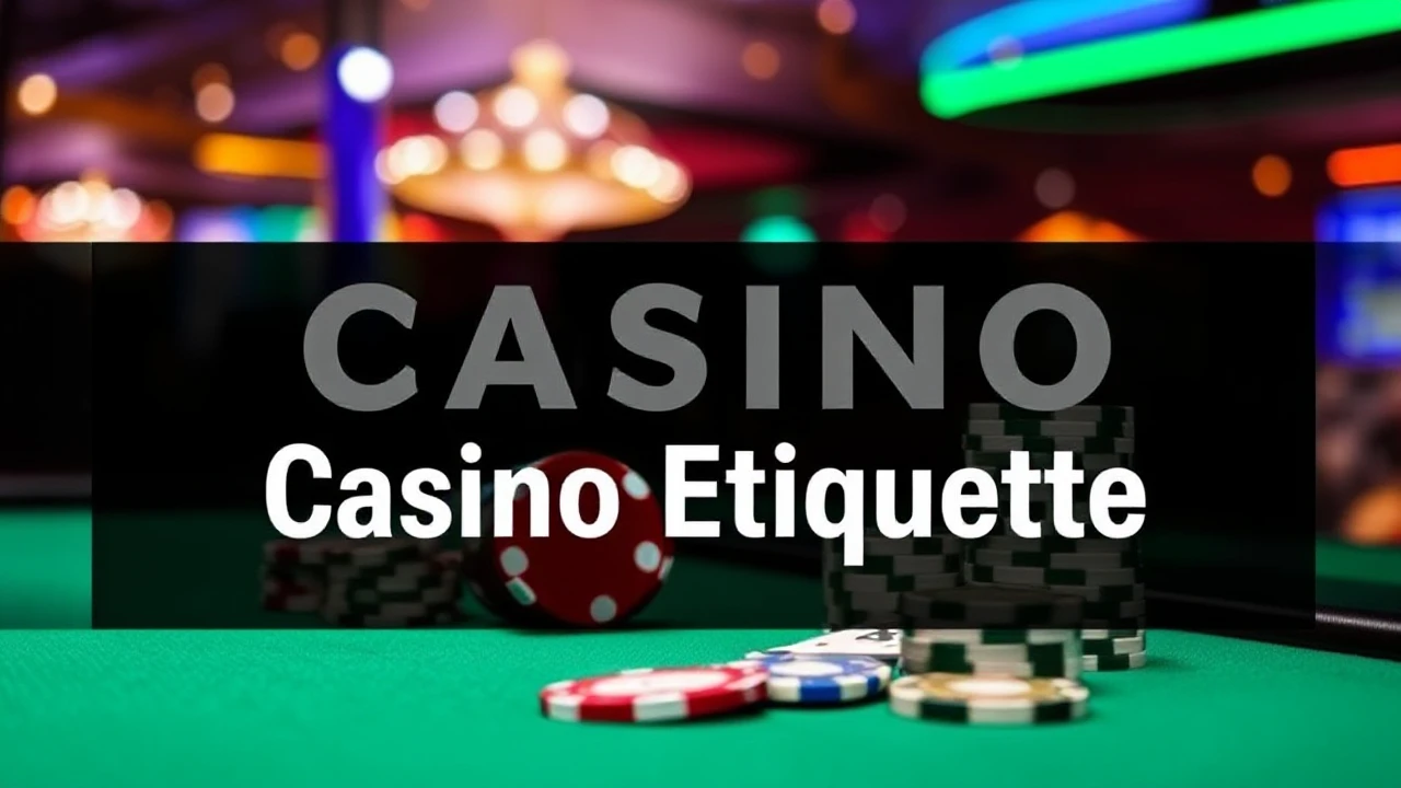 The Ultimate Guide Casino Etiquette: Dos and Don'ts for a Seamless Gaming Experience