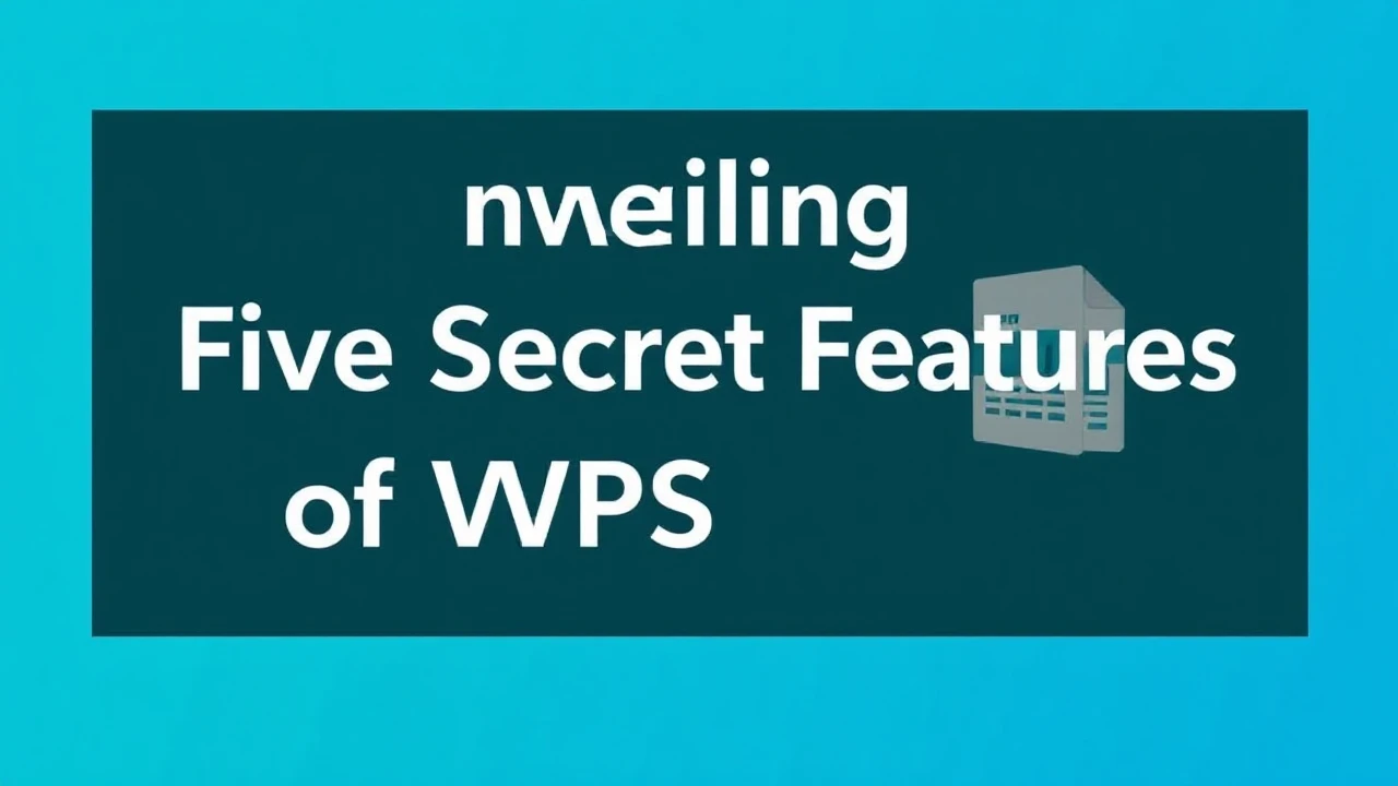 Unveiling Five Secret Features of WPS Office