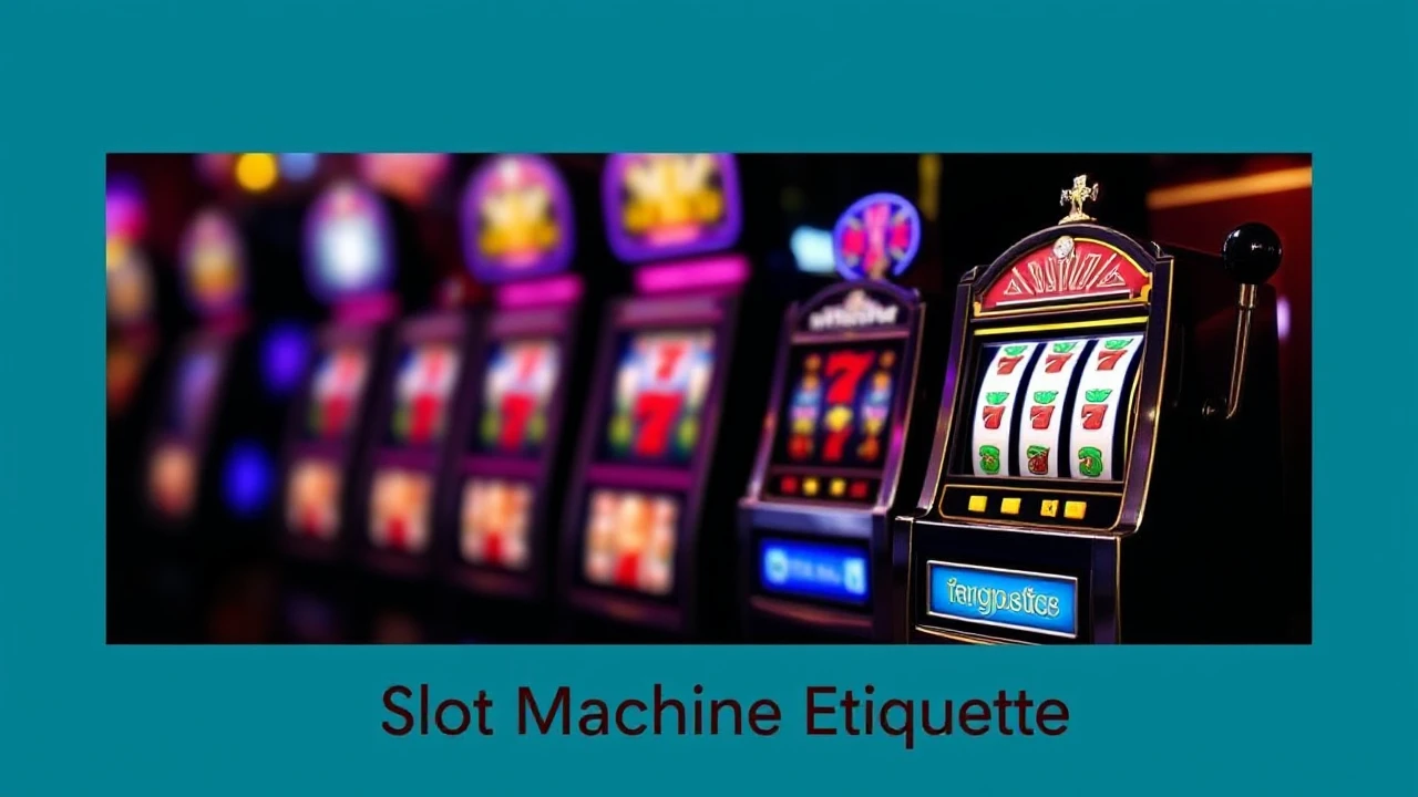 Understanding the Art of Slot Machine Etiquette
