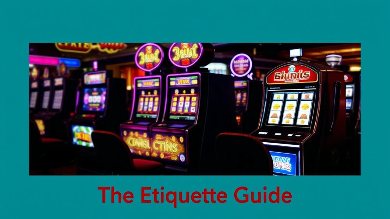 The Etiquette Guide for Using Slot Machines in Casinos