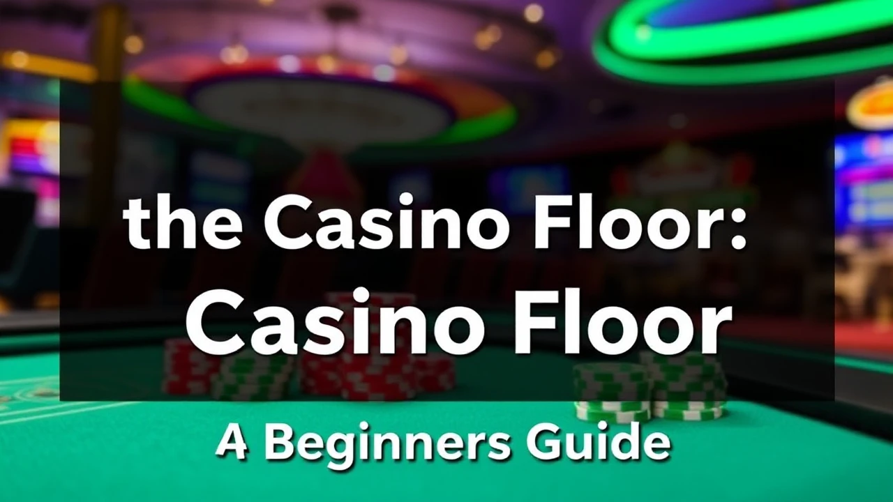 Navigating the Casino Floor: A Beginner's Guide