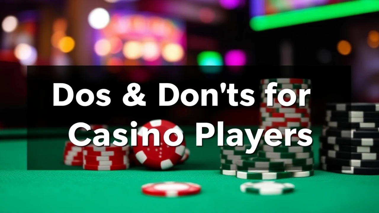 Dos and Don'ts for Casino Players: Navigating Proper Behavior at Casinos