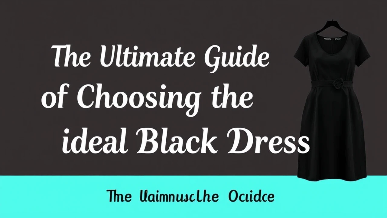 The Ultimate Guide of Choosing the Ideal Little Black Dress