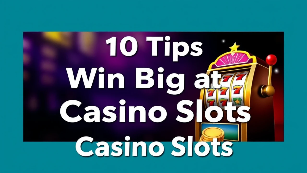 Top 10 Tips to Win Big at Casino Slots
