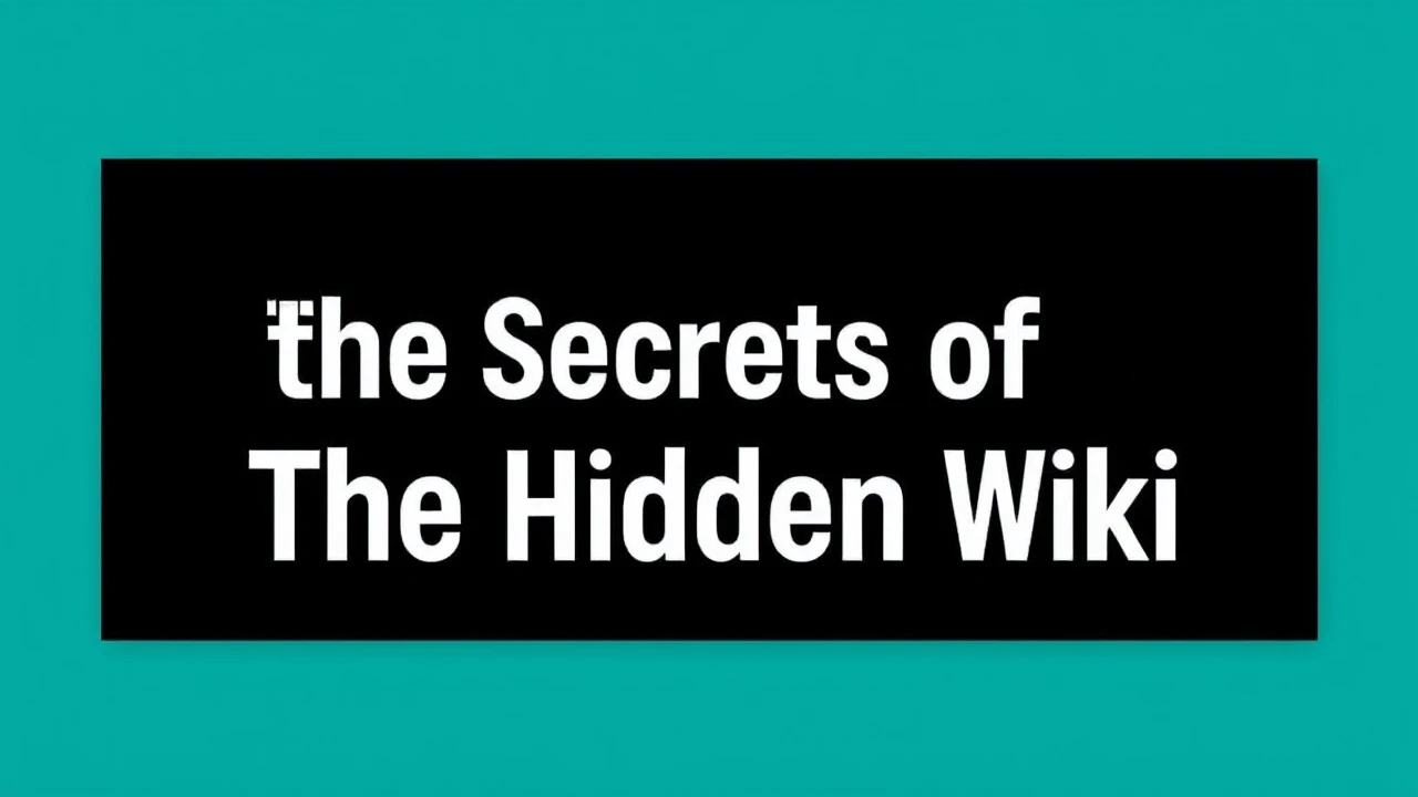 Unveiling the Secrets of The Hidden Wiki: Essential Information to Explore