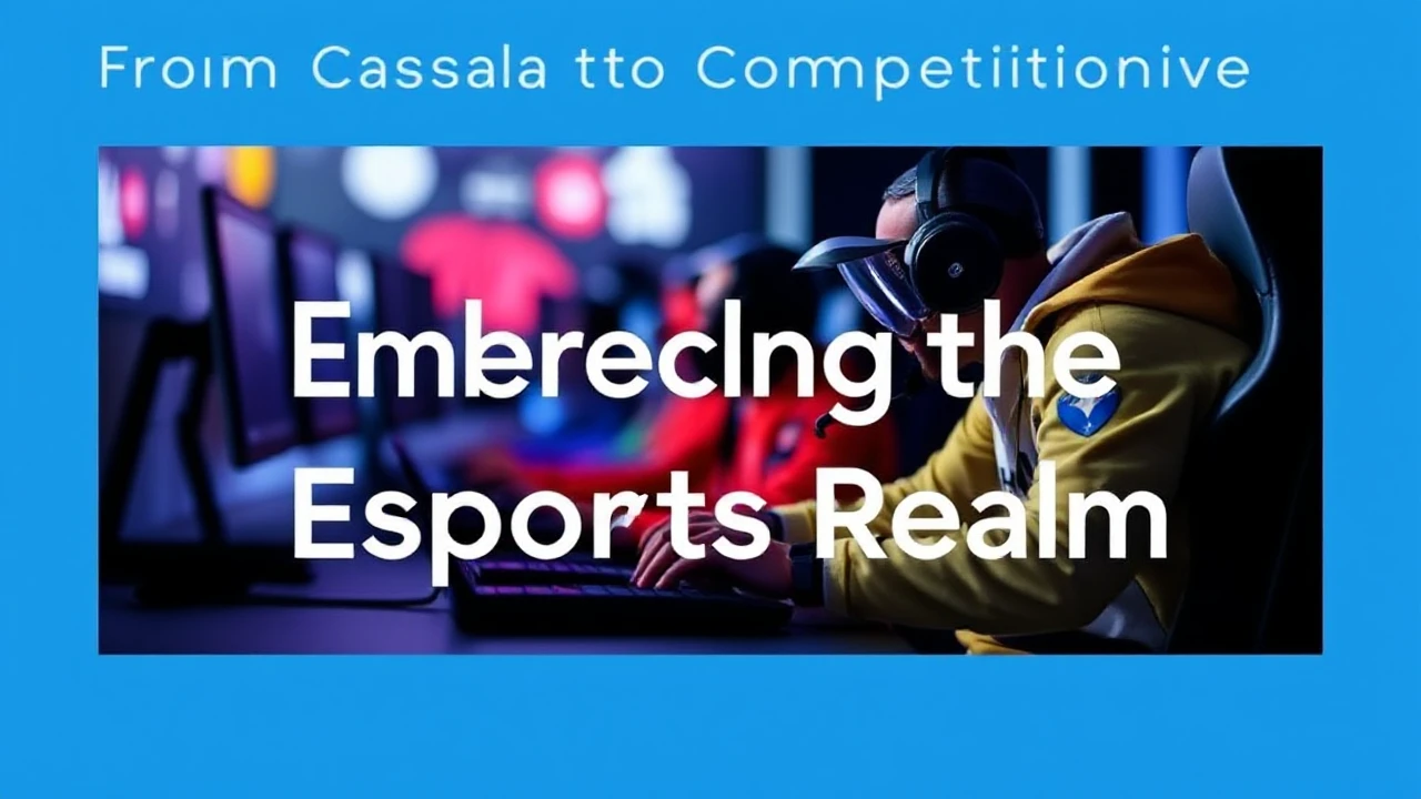 From Casual to Competitive: Embracing the Esports Realm: A Guide for Players