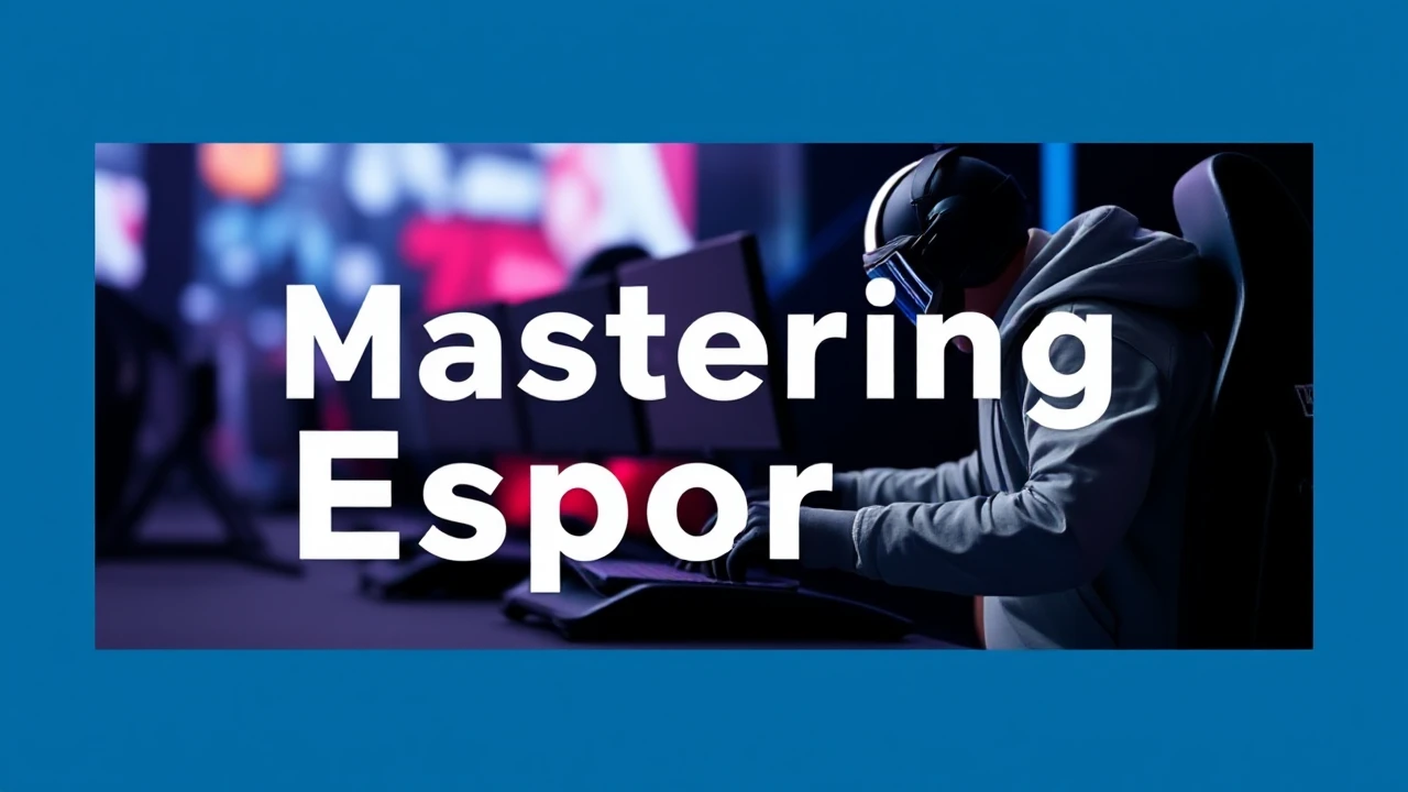 Mastering Esports: A Beginner's Guide to Ruling the Game
