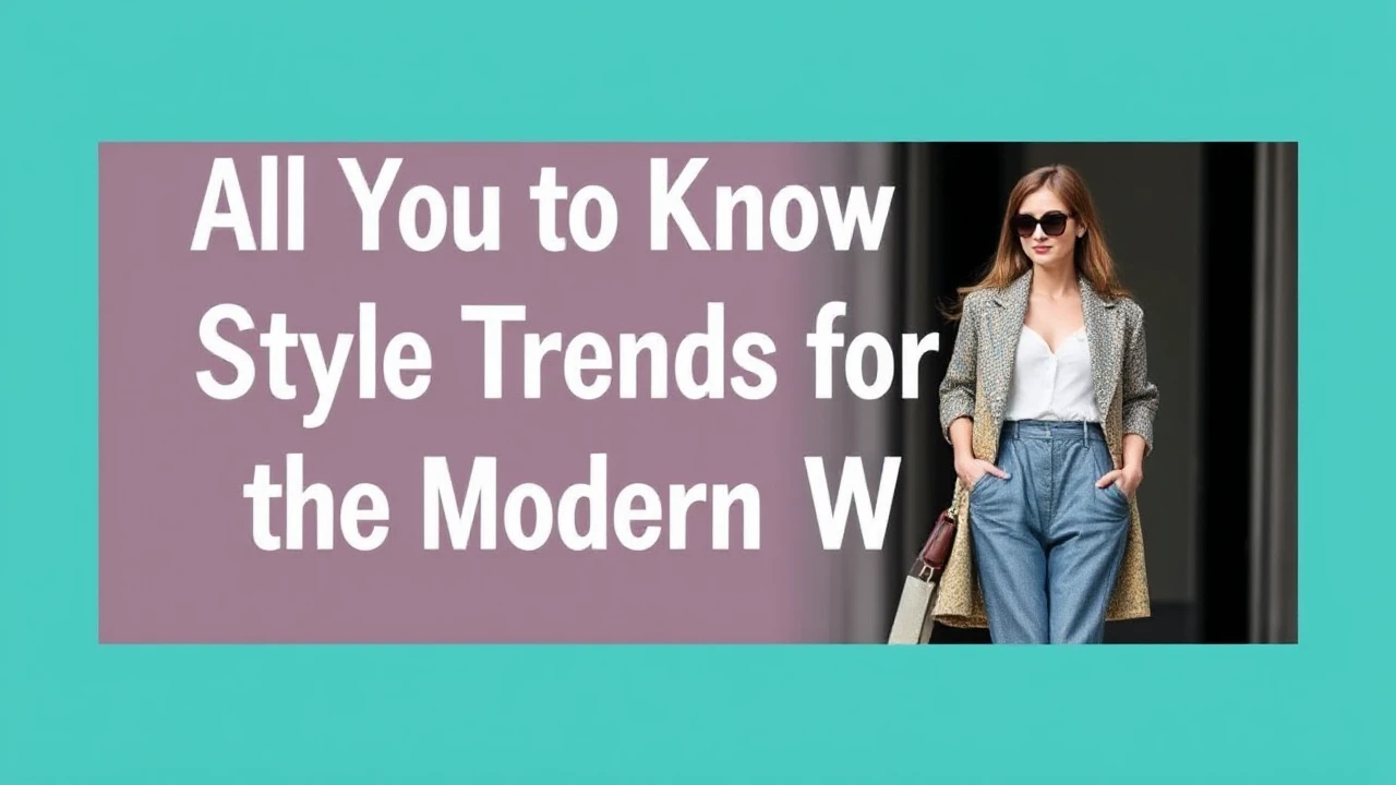 All You Need to Know to Style Trends for the Modern Woman