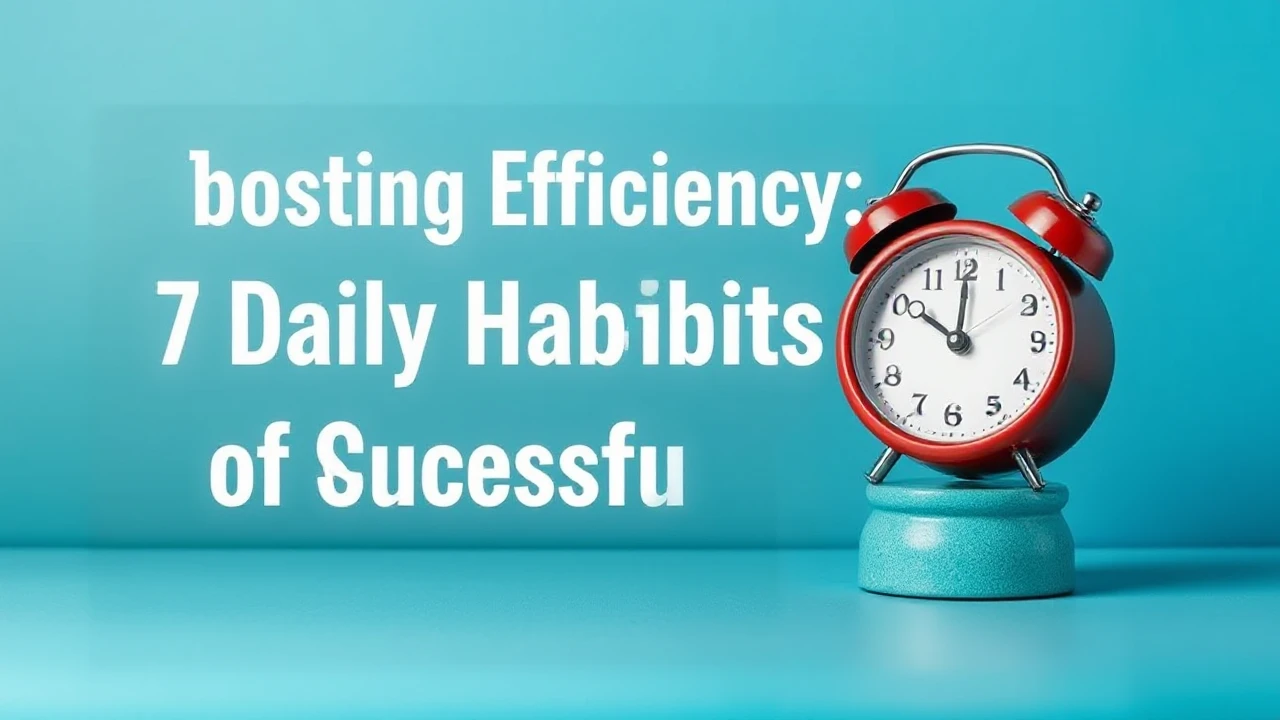 Boosting Efficiency: 7 Daily Habits of Successful People