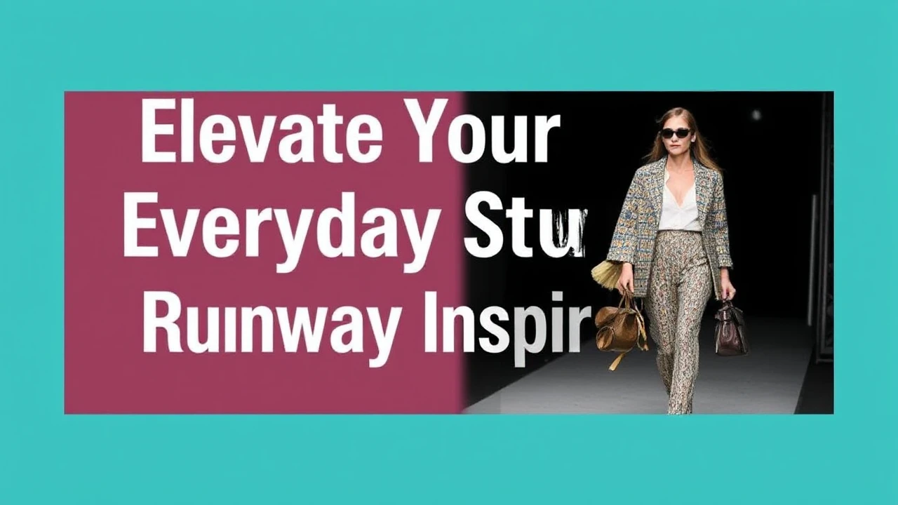 Elevate Your Everyday Style with Runway Inspiration