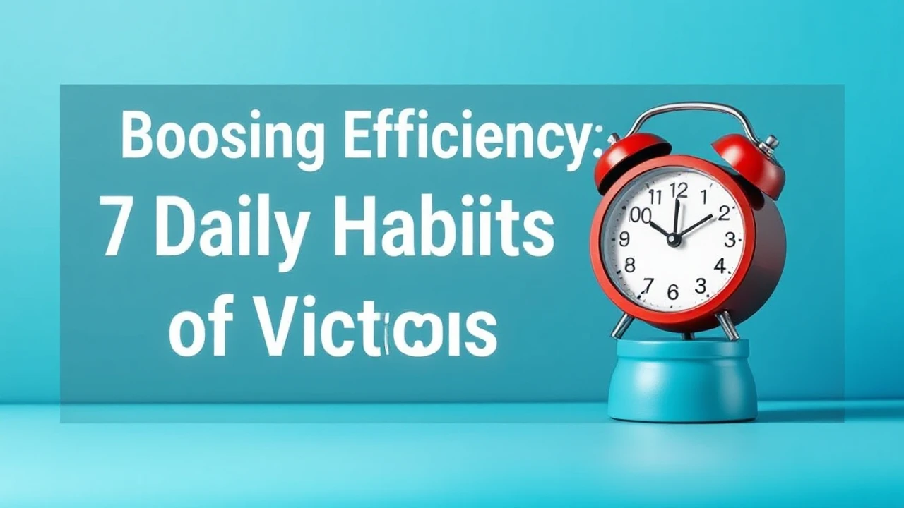 Boosting Efficiency: 7 Daily Habits of Victorious Folks