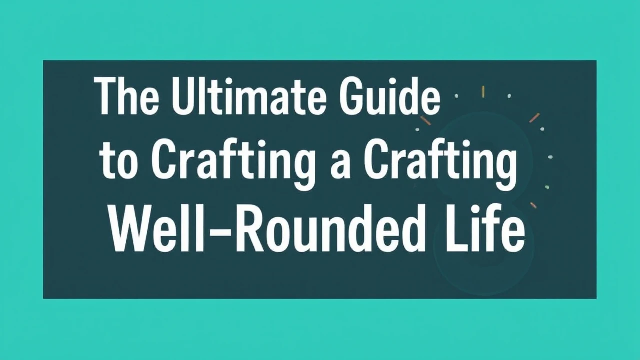 The Ultimate Guide to Crafting a Well-Rounded Life