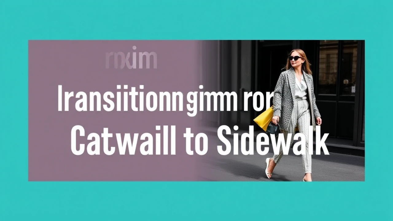 Decoding Fashion: Transitioning from Catwalk to Sidewalk