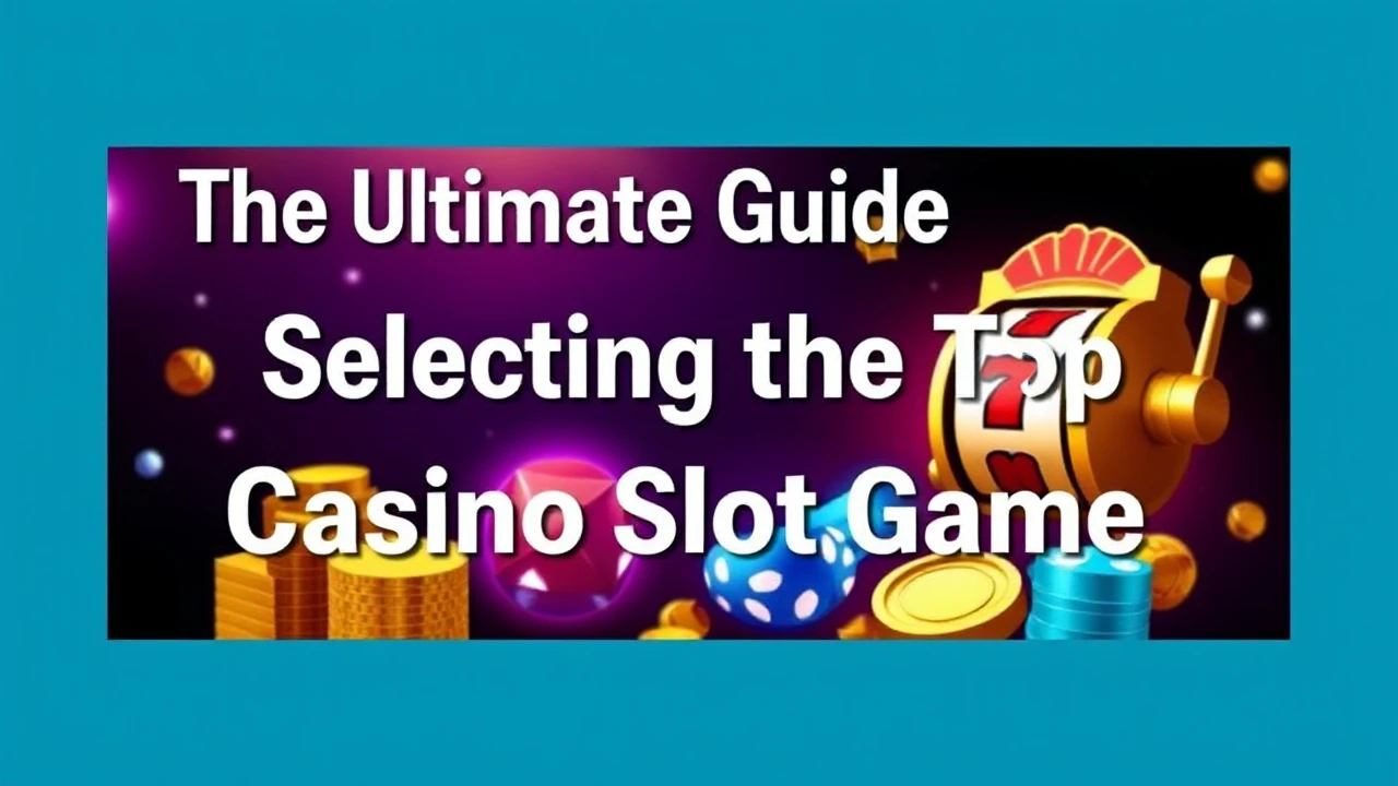 The Ultimate Guide for Selecting the Top Casino Slot Game