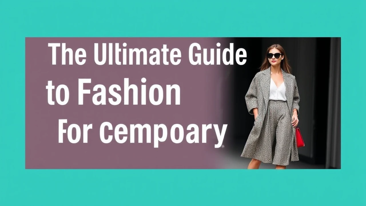 The Ultimate Guide to Fashion Trends for Contemporary Females