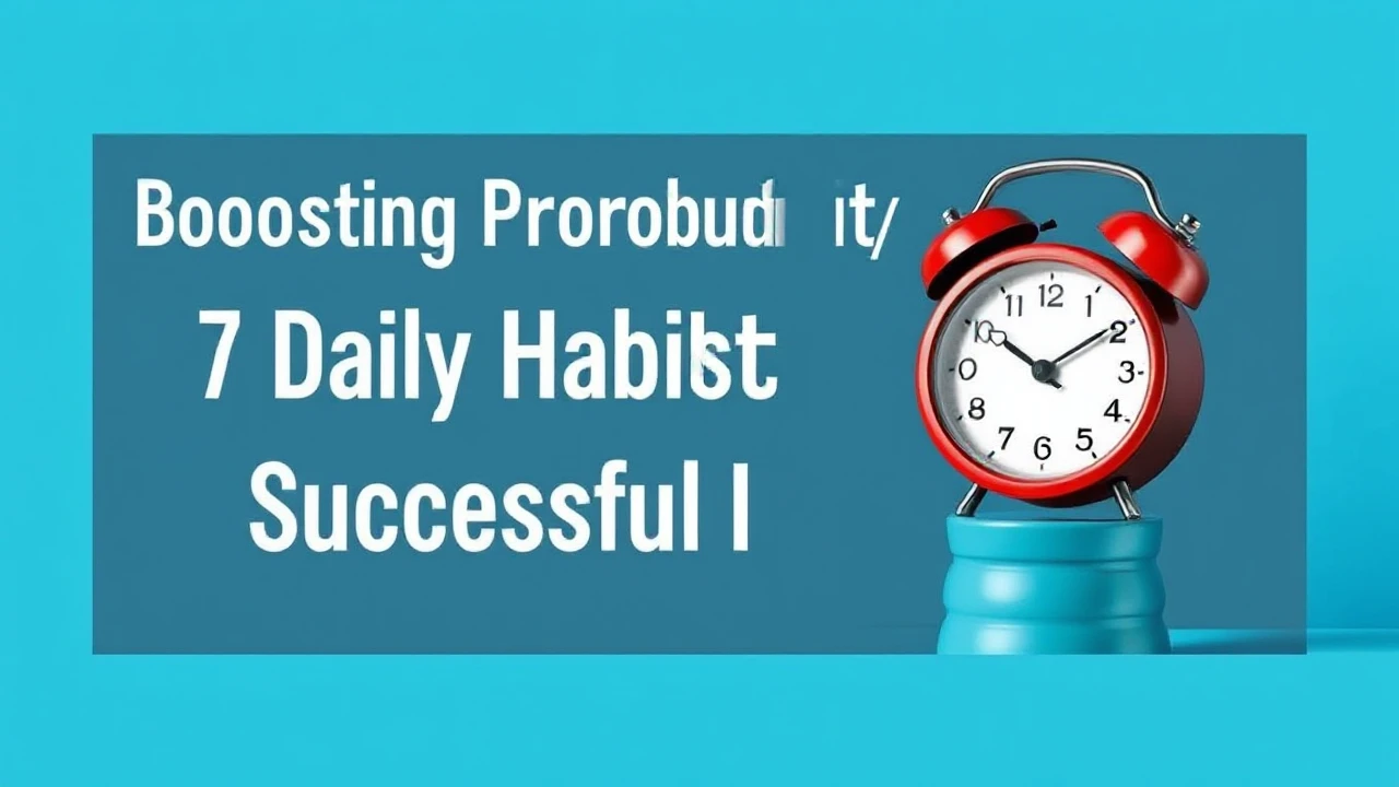 Boosting Productivity: 7 Daily Habits of Successful Individuals