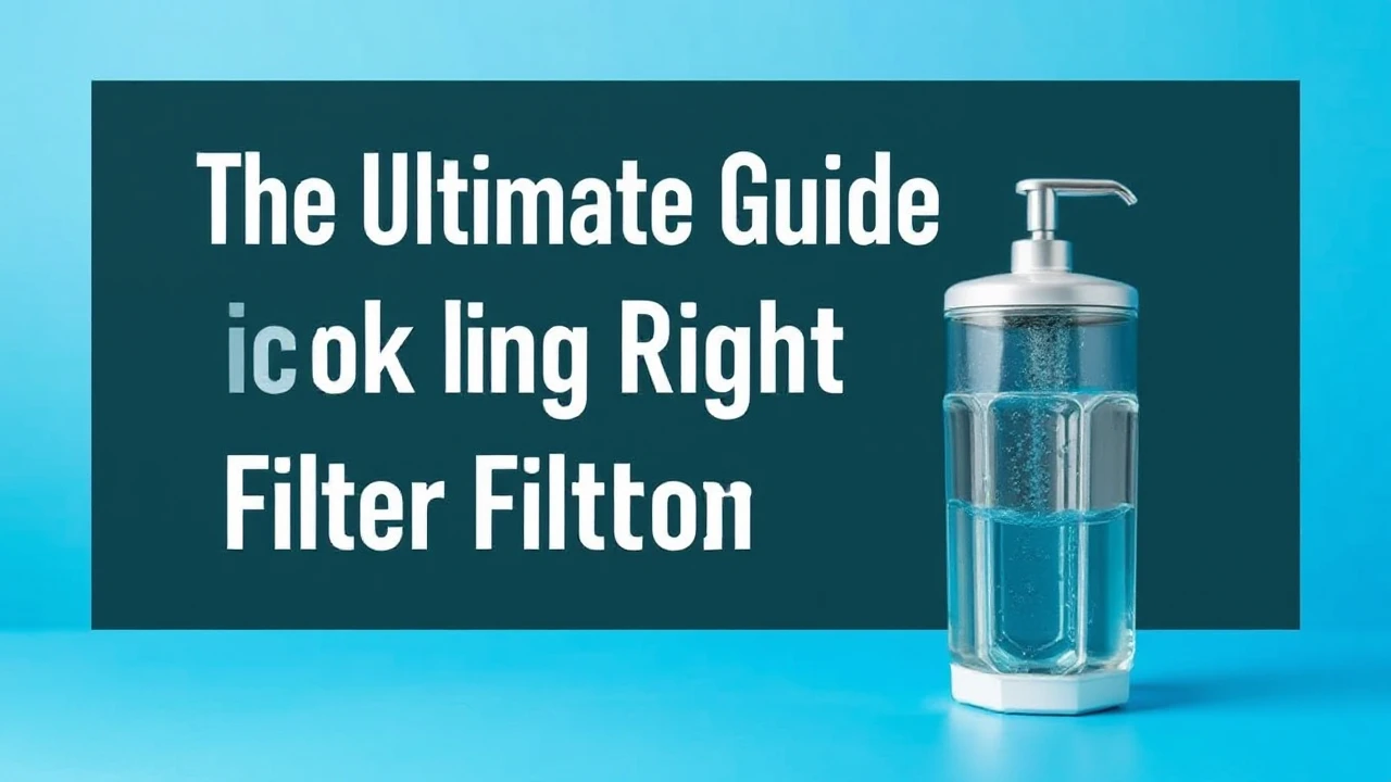 The Ultimate Guide of Picking the Right Water Filtration System