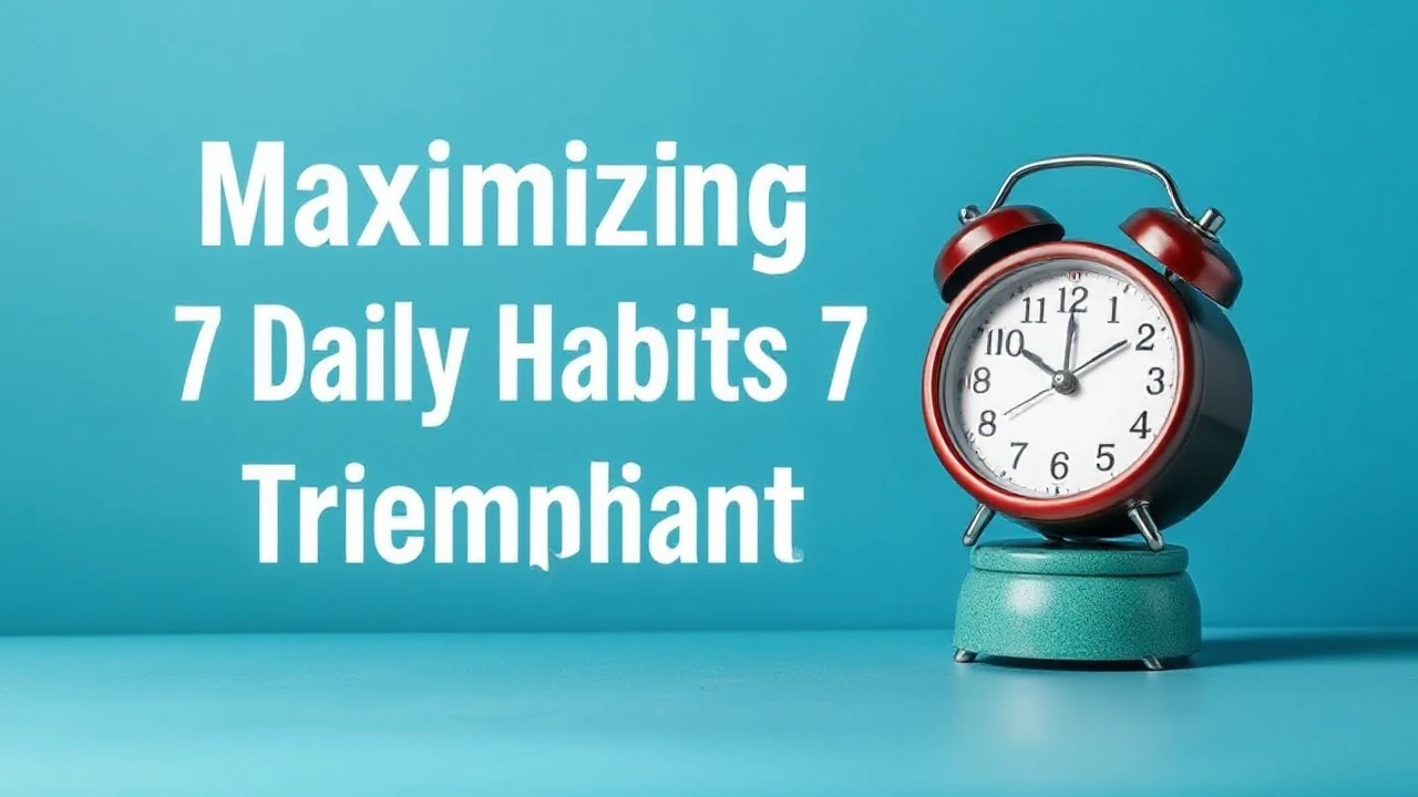 Maximizing Productivity: 7 Daily Habits of Triumphant People