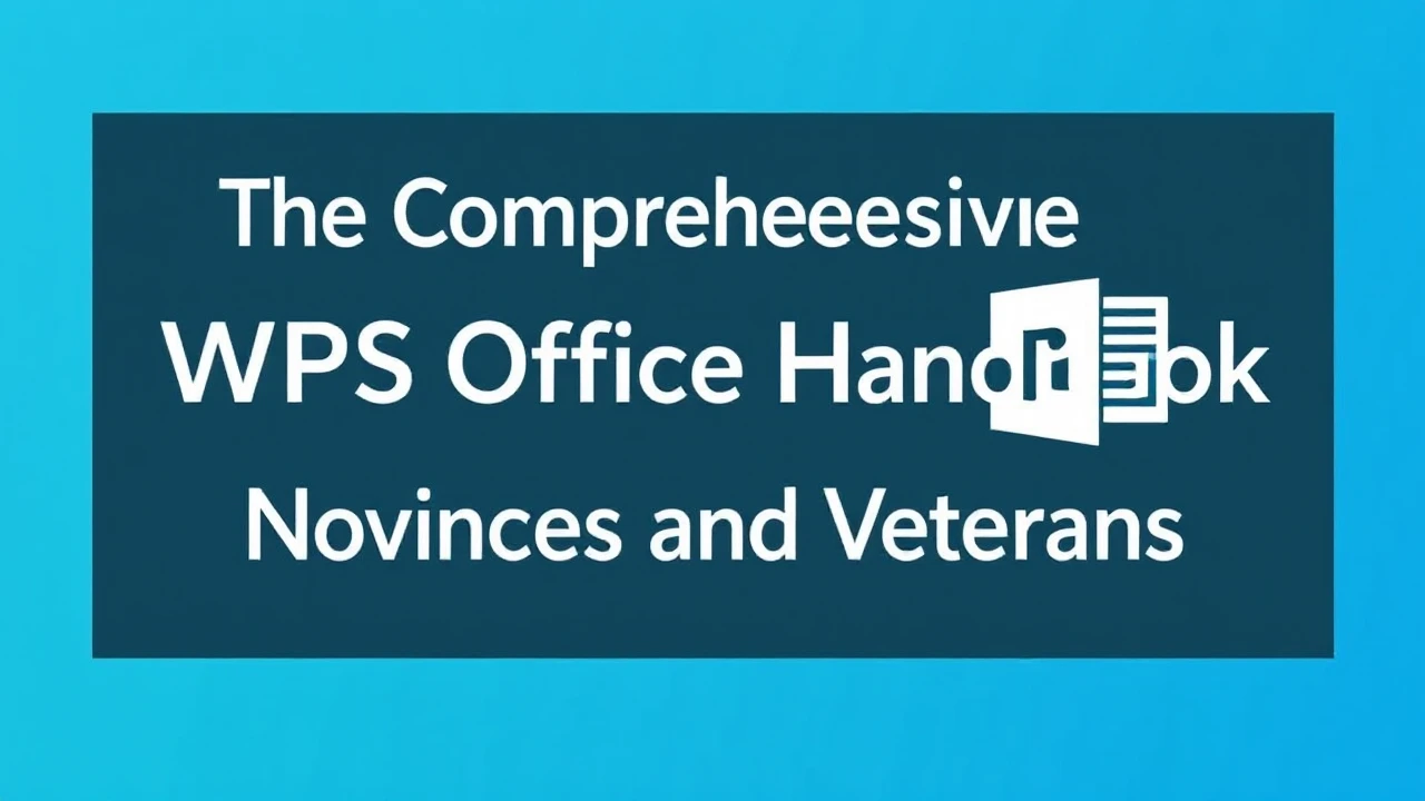 The Comprehensive WPS Office Handbook for Novices and Veterans