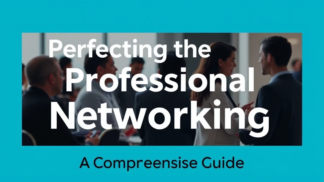 Perfecting the Art of Professional Networking: A Comprehensive Guide