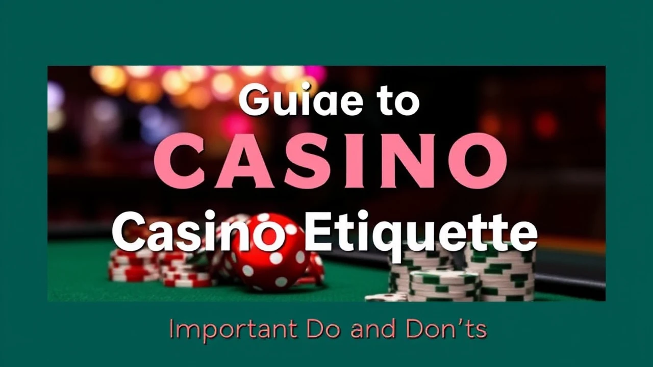 This Guide to Casino Etiquette: Important Dos and Don'ts